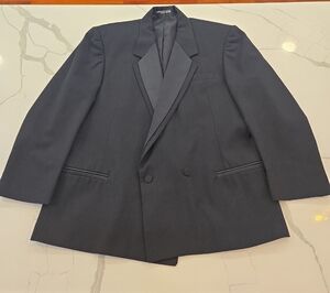 VTG Oscar De La Renta Formal Black Tuxedo Jacket Classic Fit 43S